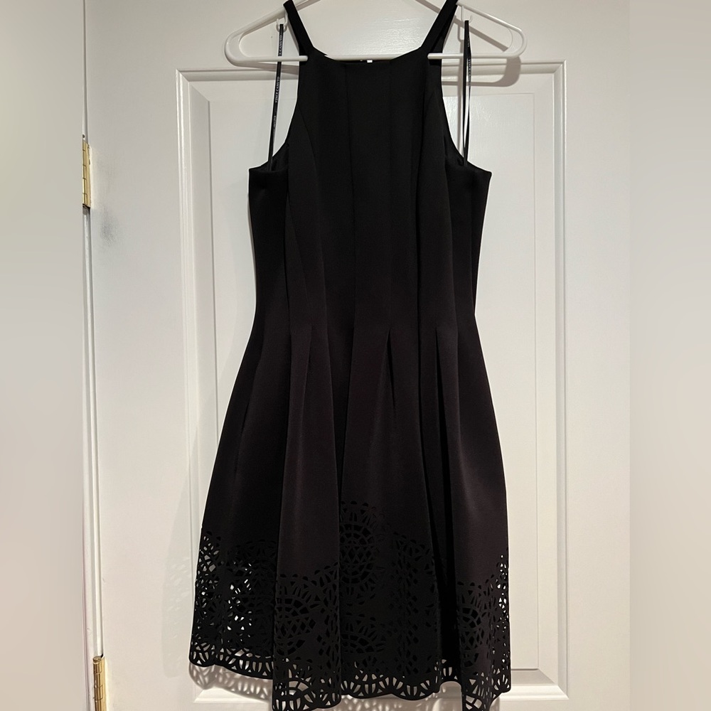 Vince Camuto Black Halter Dress